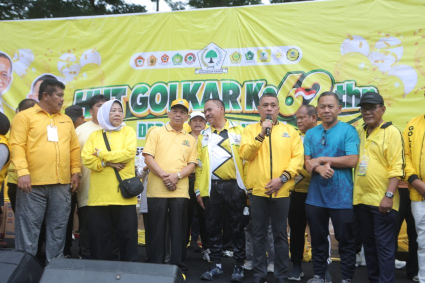 Andar Amin Harahap Apresiasi Antusiasme Masyarakat Rayakan HUT ke-62 Golkar di Lapangan Merdeka Medan