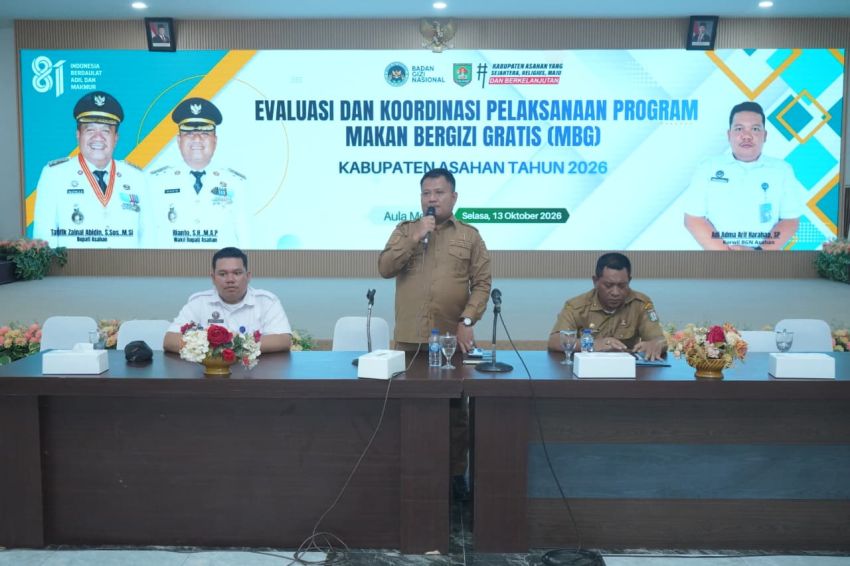 Bupati Asahan Buka Rakor Evaluasi Program MBG : Pastikan Makanan Bergizi, Aman, dan Berkualitas untuk Anak-Anak
