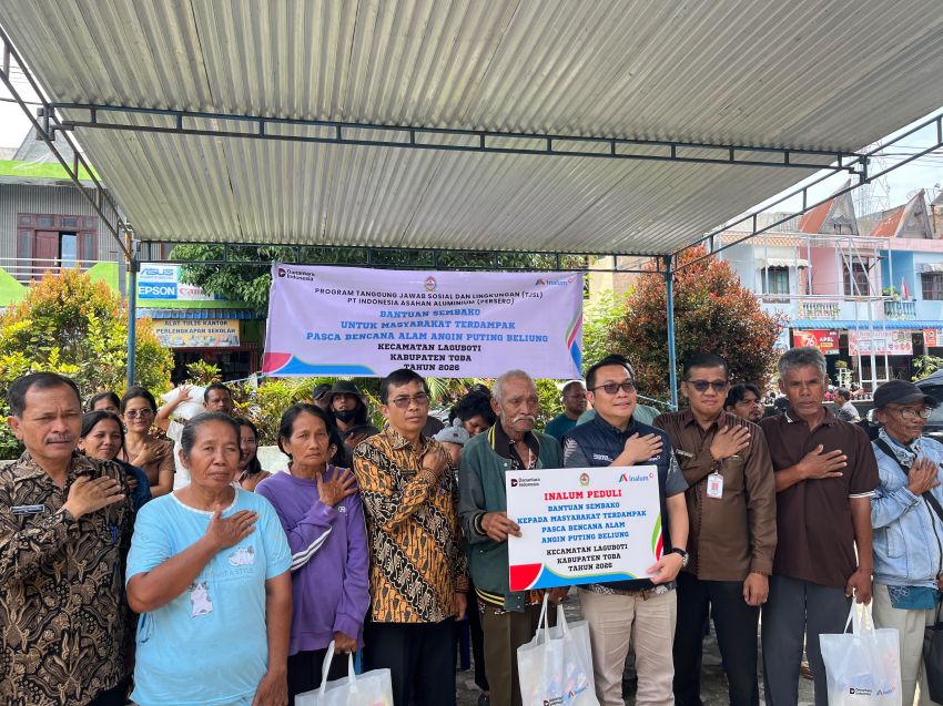 Inalum Bantu Korban Puting Beliung