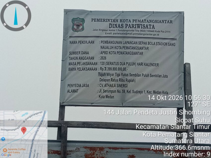 Rp20 Miliar Disebut Telan Dana, Stadion Sangnaualuh Kembali Disuntik Rp7,39 Miliar: Manson Purba Desak APH Usut Dugaan Korupsi