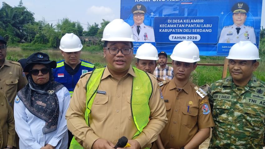 DORONG KESEJAHTERAAN NELAYAN PANTAI LABU, KAMPUNG NELAYAN MERAH PUTIH KEDUA DIBANGUN DI KELAMBIR