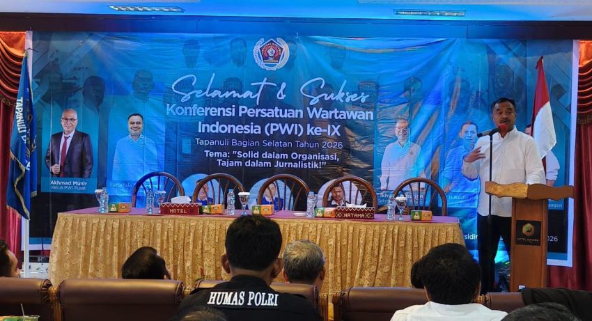Di Konferensi IX Tabagsel, Farianda Putra Sinik Tegaskan PWI Harus Beri Manfaat Nyata bagi Wartawan