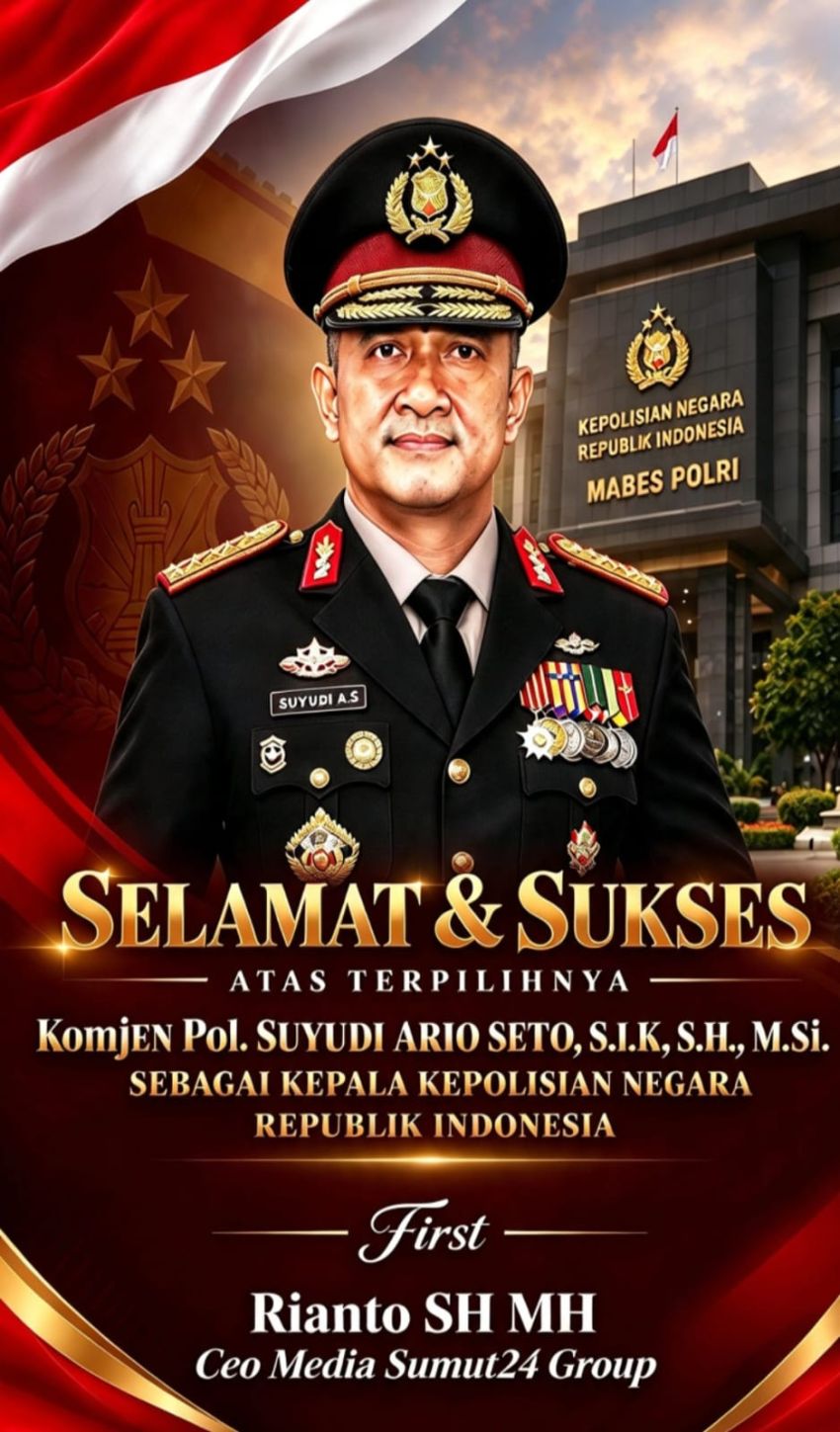 DPR RI Setujui Suyudi Ario Seto sebagai Kapolri, CEO Sumut24 Group Sampaikan Ucapan Selamat
