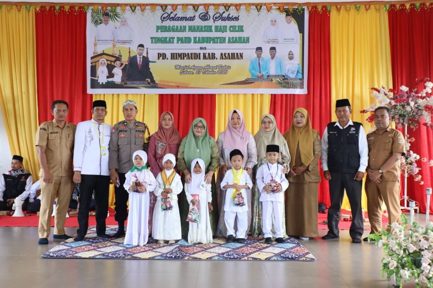 Bunda PAUD Kabupaten Asahan Resmi Buka Peragaan Manasik Haji Cilik, Diikuti 1.243 Anak dari 62 Lembaga PAUD
