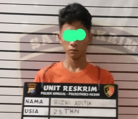 Maling Motor Kabur ke Semak-Semak Ditangkap Polsek Medan Sunggal
