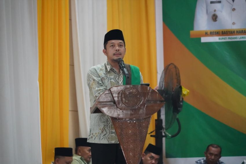 PCNU dan Muslimat NU Paluta Resmi Dilantik, Bupati Reski Basyah Titip Amanah Besar