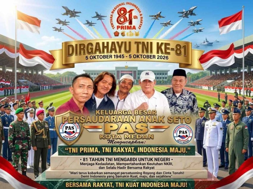 Dari Tanah Suci hingga Medan, PAS Kobarkan Semangat Persaudaraan di HUT ke-81 TNI