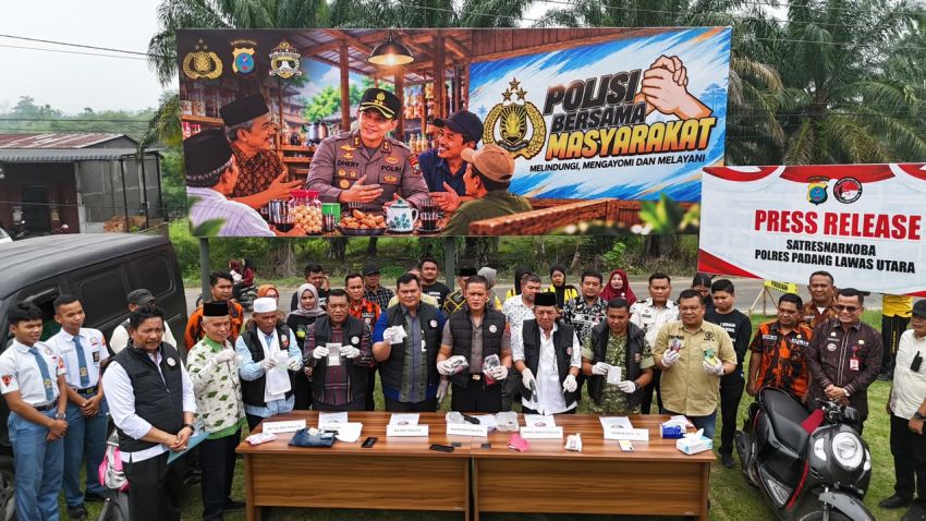 Gempur Peredaran Narkoba, Polres Paluta Amankan 21 Orang dan Sita 49,25 Gram Sabu
