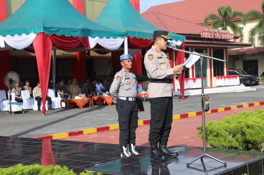 Kapolres Asahan Pimpin Apel Kesiapan Pengamanan, 457 Personel Siaga Kawal Pilkades Serentak 2026