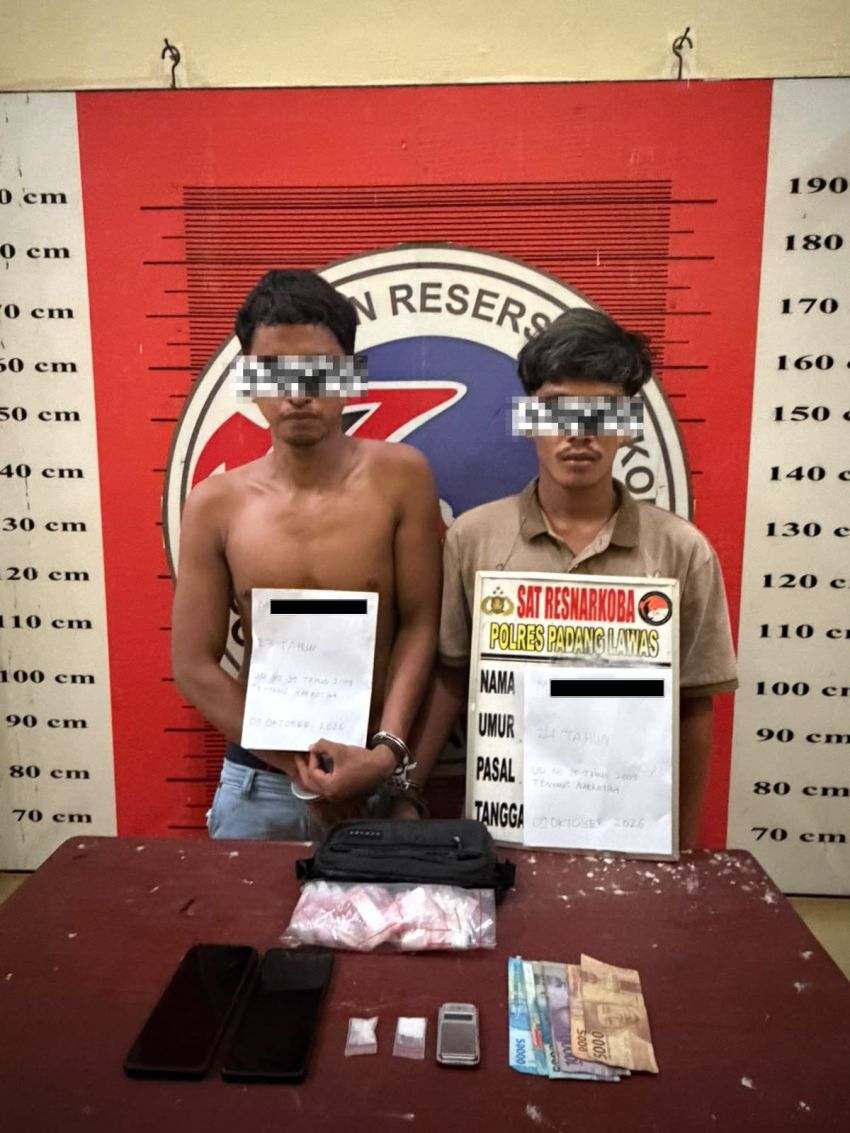 Berawal dari Aduan Warga, Polres Padang Lawas Amankan Dua Pria dalam Penggerebekan di Huragi
