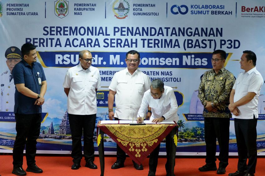Serah Terima RSUD Thomsen Nias, Bobby Nasution Tekankan Peningkatan Layanan Kesehatan Masyarakat