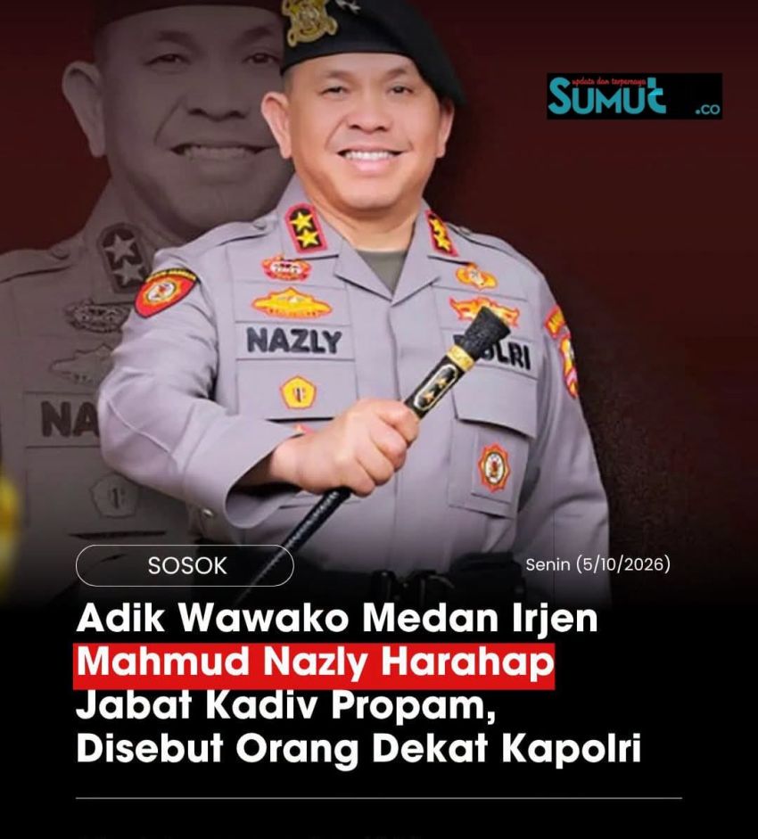 Adik Wawako Medan Jadi Kadiv Propam Polri, CEO Sumut24 Group: Nazly Putra Terbaik Sumut