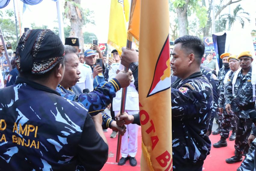 Ketua DPD Satgas AMPI Sumut Lantik Satgas dan Brigade Kartini AMPI Kota Binjai Priode 2026 - 2031, Ini Pesannya